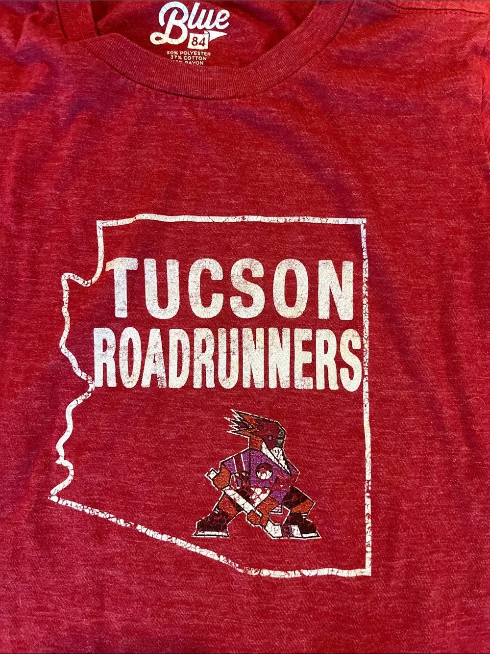 Blue 84 Red Tucson Roadrunners Graphic Tee